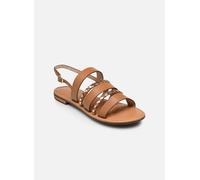 Geox D Sozy S C, Sandalia Plana Mujer, Camel Lt Gold, 38 EU