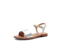 Geox - D SOZY S J, Sandalia deslizante Mujer, Silver/Papyrus,