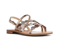 Geox D Sozy S X, Sandalias Niñas, Bronce Bronze, 35 EU