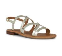 Geox D Sozy S Y, Sandalia Plana Mujer, Lt Gold, 38 EU