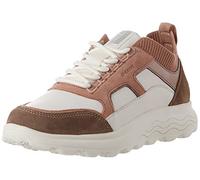 Geox D Spherica C, Sneakers para Mujer, Multicolor (Off White/Dk Rose), 40 EU