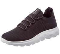 Geox D Spherica C, Zapatillas, Mujer, Negro, 35 EU