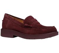 Geox D Spherica Ec1 A, Mocasin Mujer, Rojo Vino, 34.5 EU