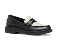 Geox D SPHERICA EC1 A, Mocasín Mujer, Black/Lt Sand, 38 EU
