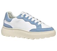 Geox D SPHERICA EC4.1 A, Zapatillas Mujer, White/Lt Blue, 39 EU