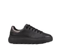 Geox D SPHERICA EC4.1 D, Zapatillas Mujer, Black/Gun, 37 EU