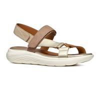 GEOX Sandalias de trekking 'SPHERICA' marrón moteado / oro, Talla 38