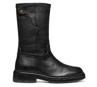 Geox D Swelen, Botas Altas hasta la Rodilla Mujer, Negro, 39 EU