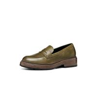 Geox D Swelen, Mocasines Mujer, Verde, 35 EU