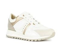 Geox D TABELYA B Sneaker, White/LT Sand, 39 EU, White Lt Sand, 39 EU