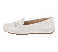 Geox D Vega Moc B, Mocasines para Mujer, Blanco (Off White), 36.5 EU