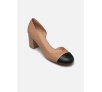 Geox D VIRNILISA 65 B, Bomba Mujer, Beige/Black, 40 EU