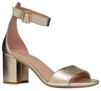 Geox D VIRNILISA 65 S A, Sandalia Tacón Mujer, Lt Gold, 39.5 EU