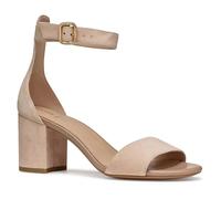 Geox - D VIRNILISA 65 S A, Sandalia Tacón Mujer, Nude,