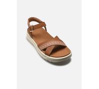 Geox D XAND 2.1S B, Sandalia Plana Mujer, Camel/Nude, 37 EU