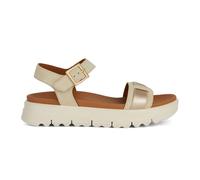 Geox D Xand 2.1s A, Sandalia Deslizante Mujer, Sand Lt Gold, 38 EU