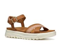 Geox - D XAND 2.1S B, Sandalia Plana Mujer, Camel/Nude,