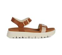Geox D Xand 2.1s C, Sandalia Deslizante Mujer, Ochre White, 39 EU