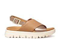 Geox D XAND 2.1S E Wedge Sandal, beige/DK BEIGE, 40 EU