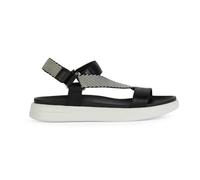 Geox D Xand 2s C, Sandalias Deportivas Mujer, Black Off White, 43 EU