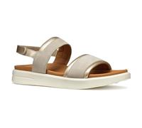 Geox - D XAND 2S A, Sandalia Mujer, Lt Taupe/Lt Gold,