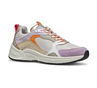 Geox D ZARVIA A, Zapatillas Mujer, Off White/Lilac, 41 EU