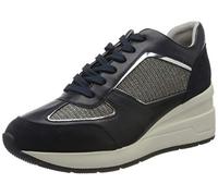 Geox D Zosma A, Zapatillas Mujer, Blue Navy/Beige, 38 EU