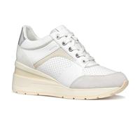 Geox D ZOSMA A, Zapatillas Mujer, White/Off White, 40 EU