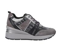 Geox D Zosma B Zapatillas de Mujer Impermeable Diario Deporte Cuero Gris