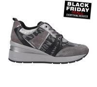 Geox D Zosma B Zapatillas de Mujer Impermeable Diario Deporte Cuero Gris
