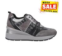 Geox D Zosma B Zapatillas de Mujer Impermeable Diario Deporte Cuero Gris