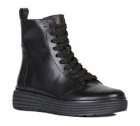 Geox D94FDA00043 Mujer Botas Estilo Motero, Negro (Black C9999), 38 EU