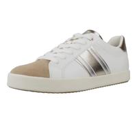 Geox Damen D Blomiee F - Tenis, Blanco Lt Beige, 37 EU
