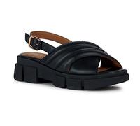Geox Damen D Lisbona Sandal, Black, 38 EU