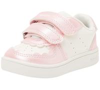 Geox ECLYPER Girl A - Zapatillas para bebé, Color Blanco/Rosa Oscuro, Talla 22 EU