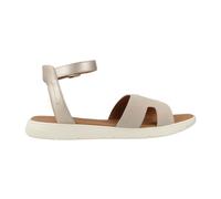 Geox- Elegantes Sandalias Planas Dandra- Shoes- Mujer- Beige- 38 EU- Elegantes Sandalias Planas Dandra