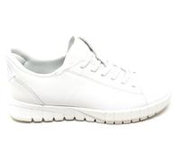 Geox Flextride Plus - Zapatillas blancas para mujer con sistema Fastin, suela chunky, casual deportivo, flexible y transpirable, Color blanco., 40 EU
