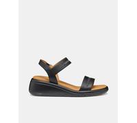 Geox - D MELICONIA E, Sandalia de cuña Mujer, Black,