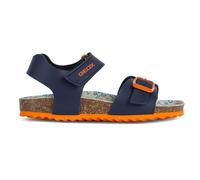 Geox Ghita Boy Sandalias/Sandalias Sandalias Niños Azul/Amarillo Sandalias/Sandalias Sandalias Zapatos, Navy Dk Orange, 31 EU