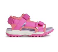 Geox Girl's J Borealis Sandal, Fuchsia Lt Coral, 1 UK