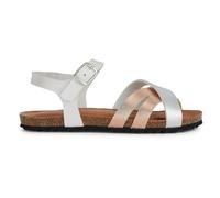 Geox Girls J Chilene Gir Sandal, White Rose Gold, 7.5 UK Child