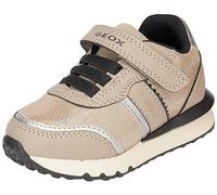 Geox Girl'S J Fastics B Sneaker, Rock Dk Silver, 7.5 UK Child