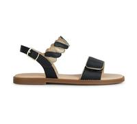 Geox Girl's J Karly Sandal, Black Platinum, 10 UK Child