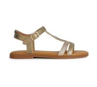 Geox Girl's J Karly Sandal, plateado, 36 EU