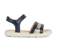 Geox Girl's J Sandal Haiti, Navy Silver, 7 UK Child