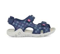 Geox Girl's J Sandal Whinberry G, Navy Fuchsia, 10 UK Child