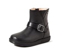Geox Hynde botas para niños cuero negro 20