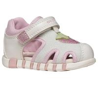 Geox IUPIDOO Gir Sandal para bebé niña, color blanco/rosa, talla 23 EU