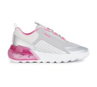 Geox J Activart Illuminus - Zapatillas Deportivas para Mujer, Silver Fluo Fuchsia, 37 EU