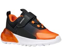 Geox J Activart Illuminus, Zapatillas, Negro, Naranja, 38 EU
